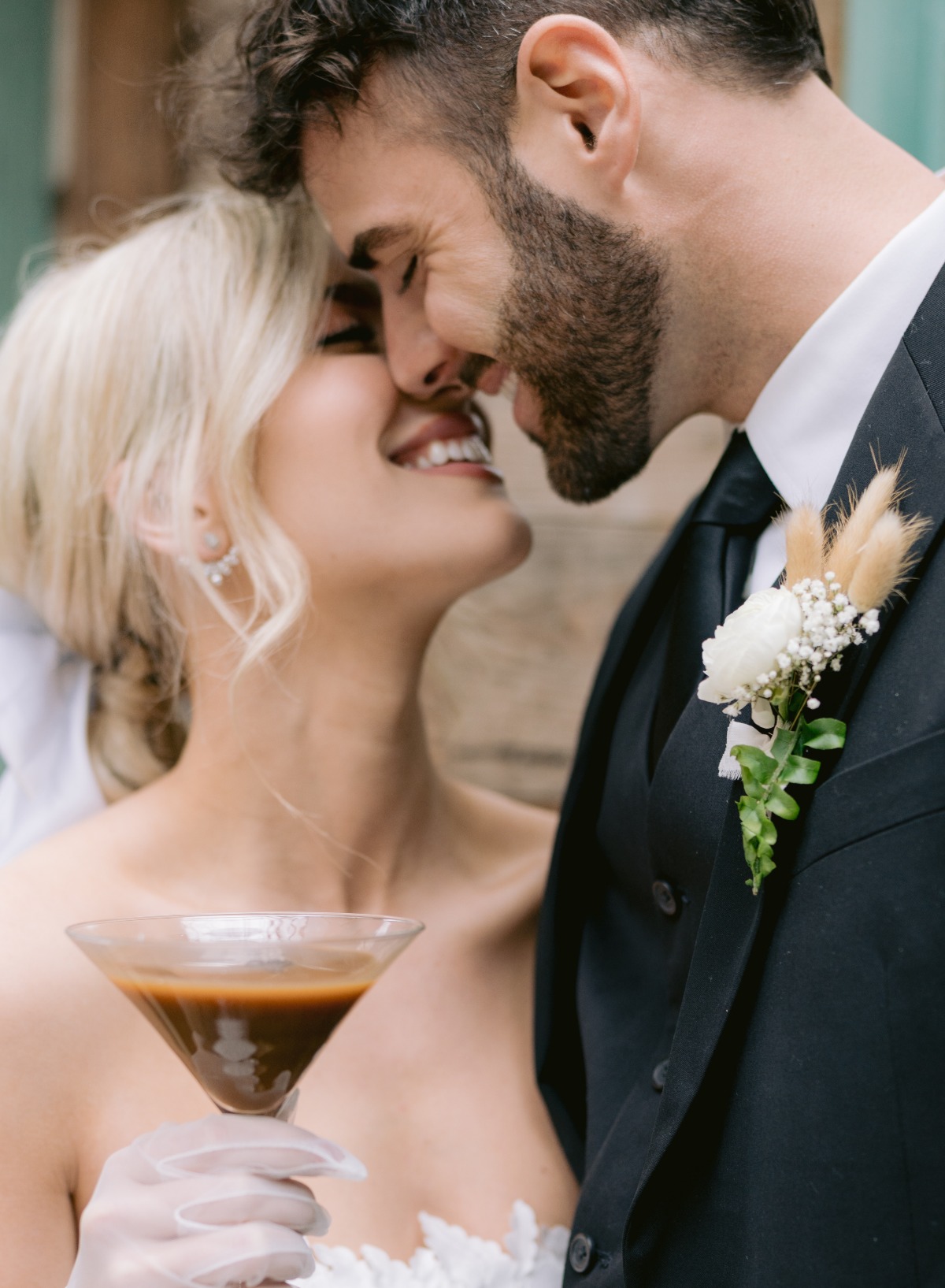 Bride with espresso martini