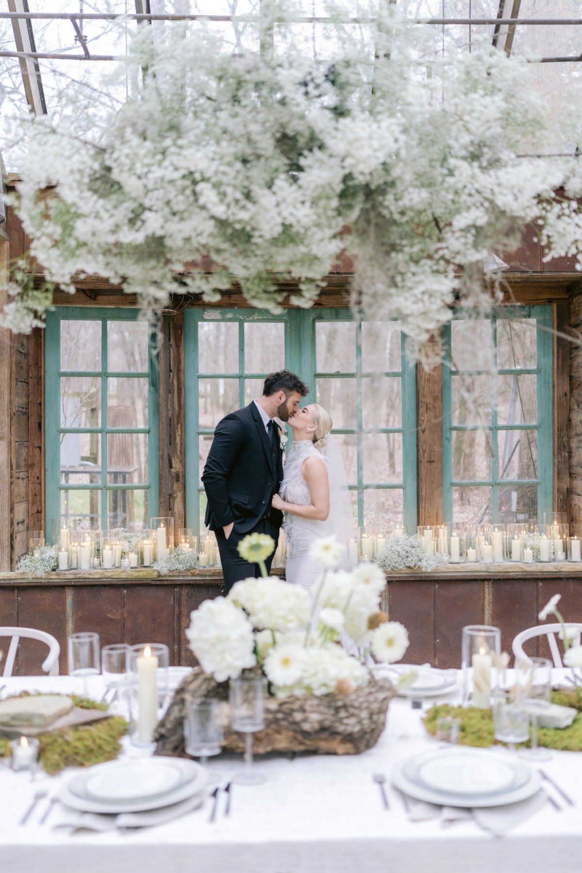 Natural floral greenhouse wedding 