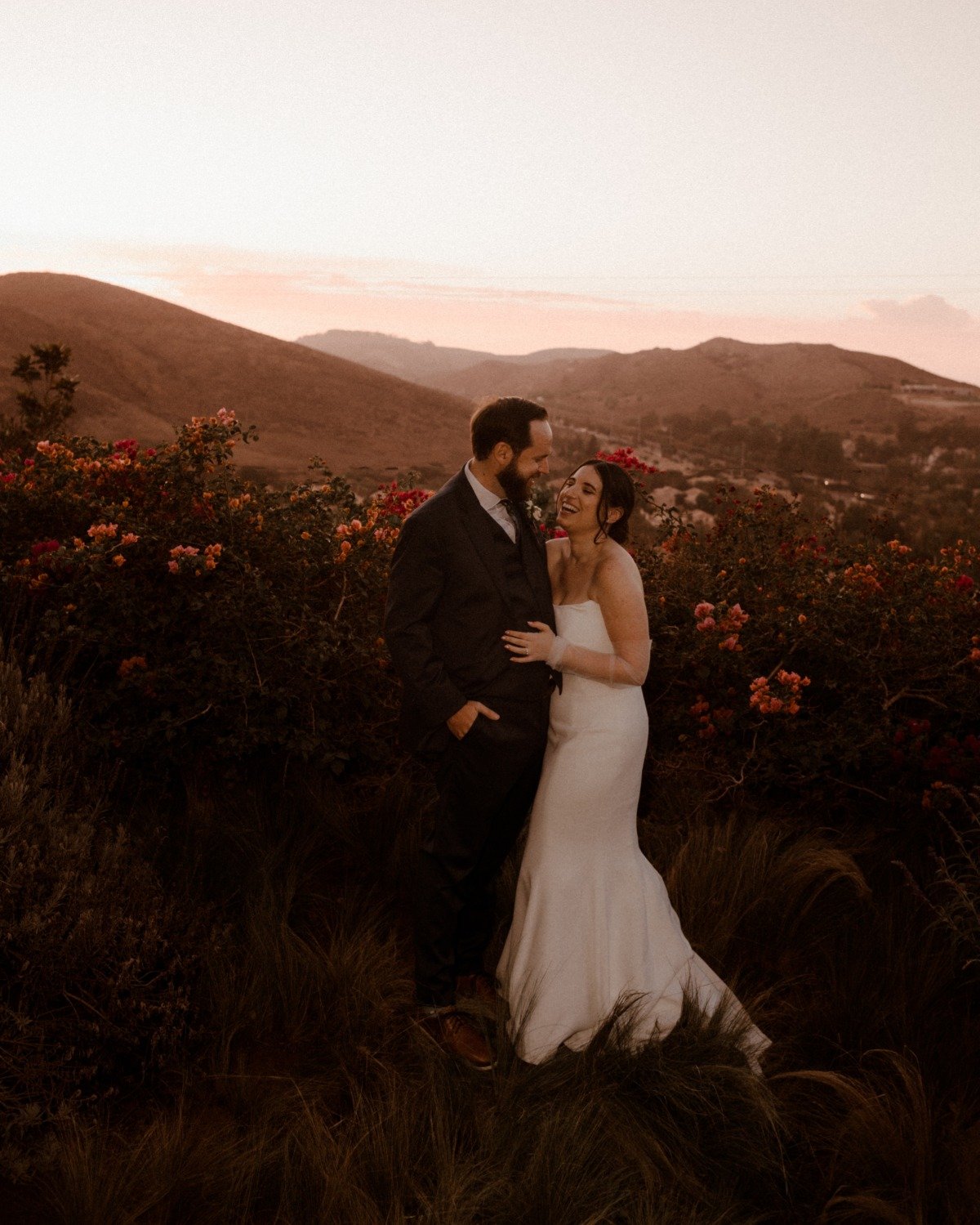 Sunset Ventura wedding portraits 