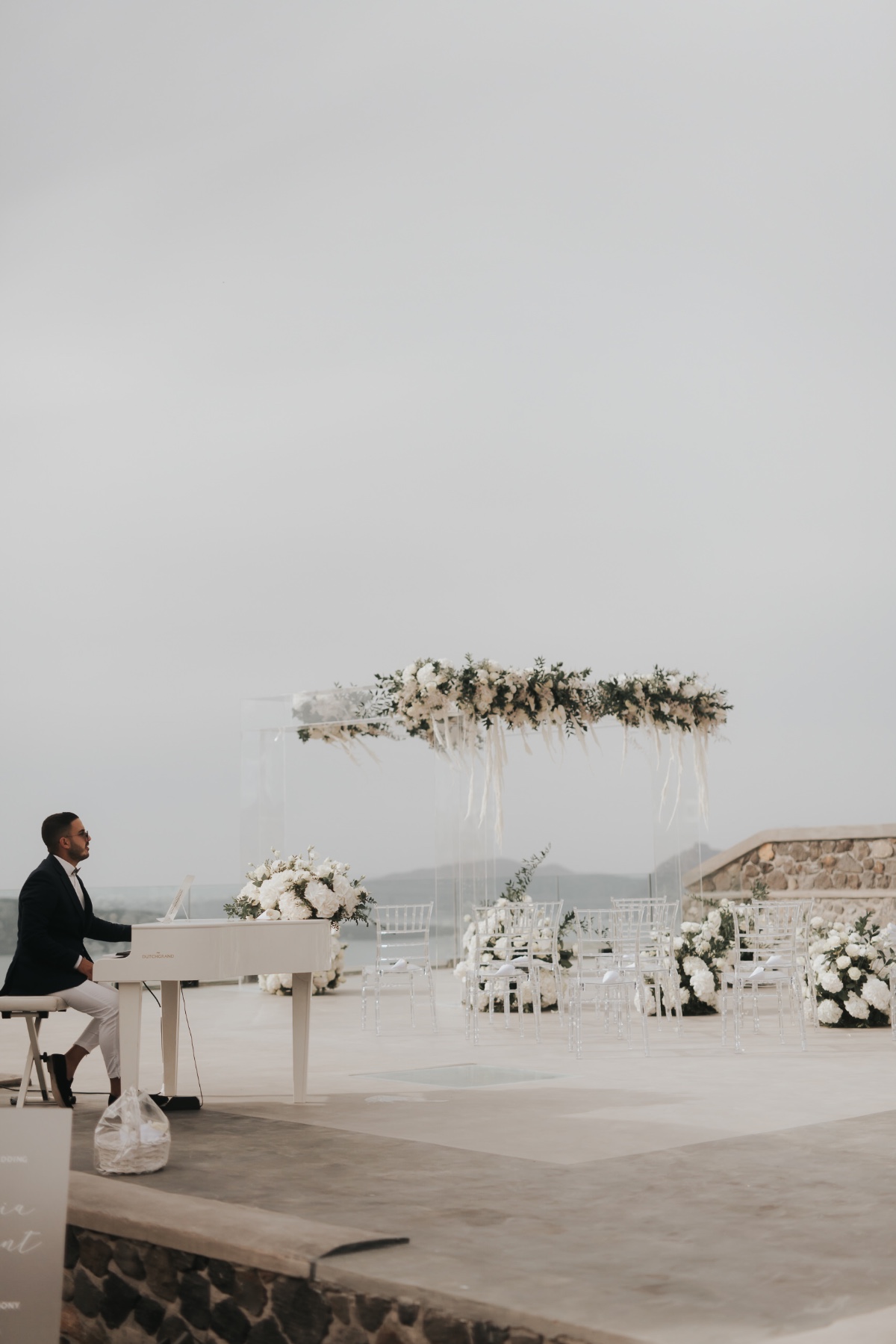 piano placement for ceremony