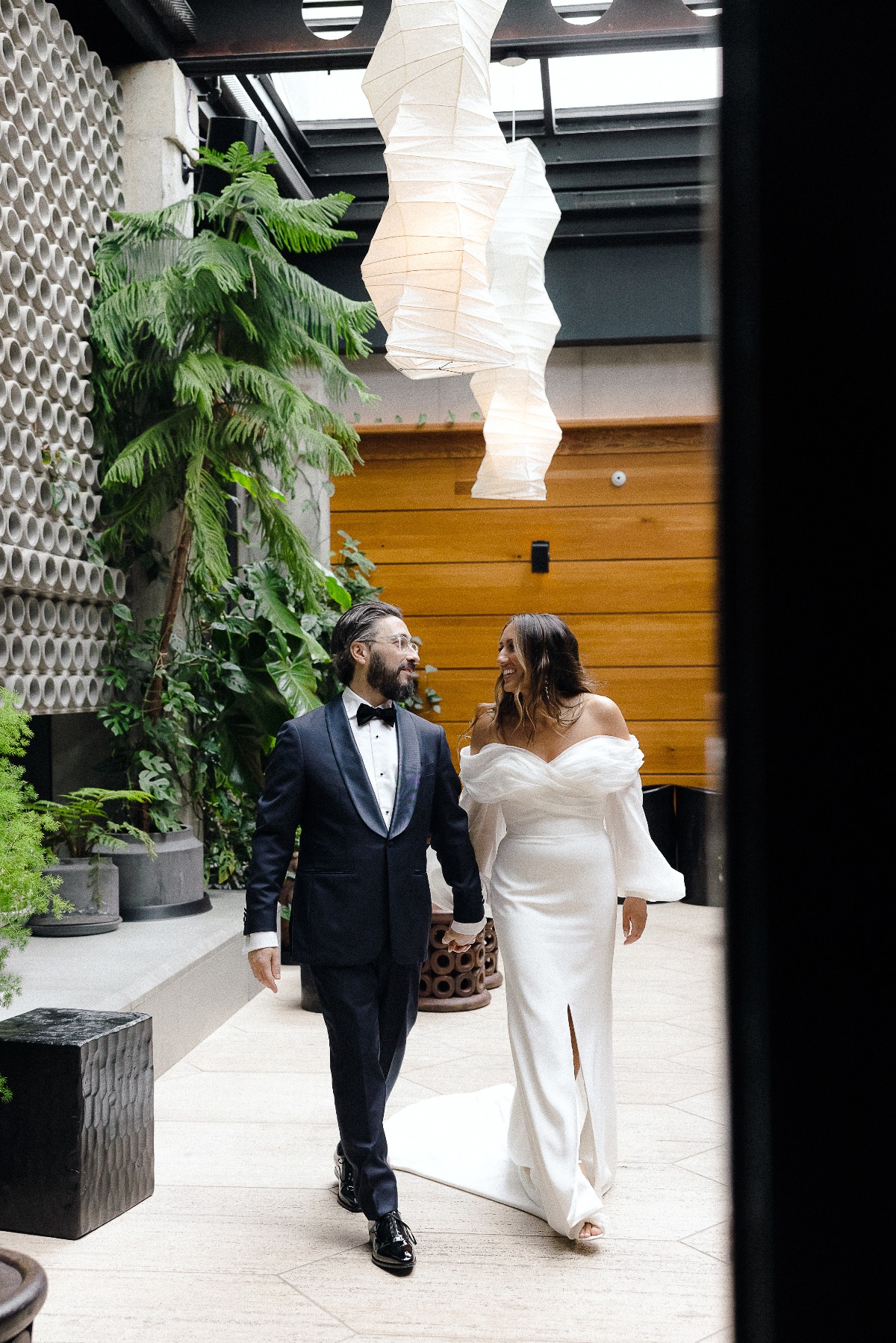 Bride and groom portraits at Ace Hotel Brooklyn 
