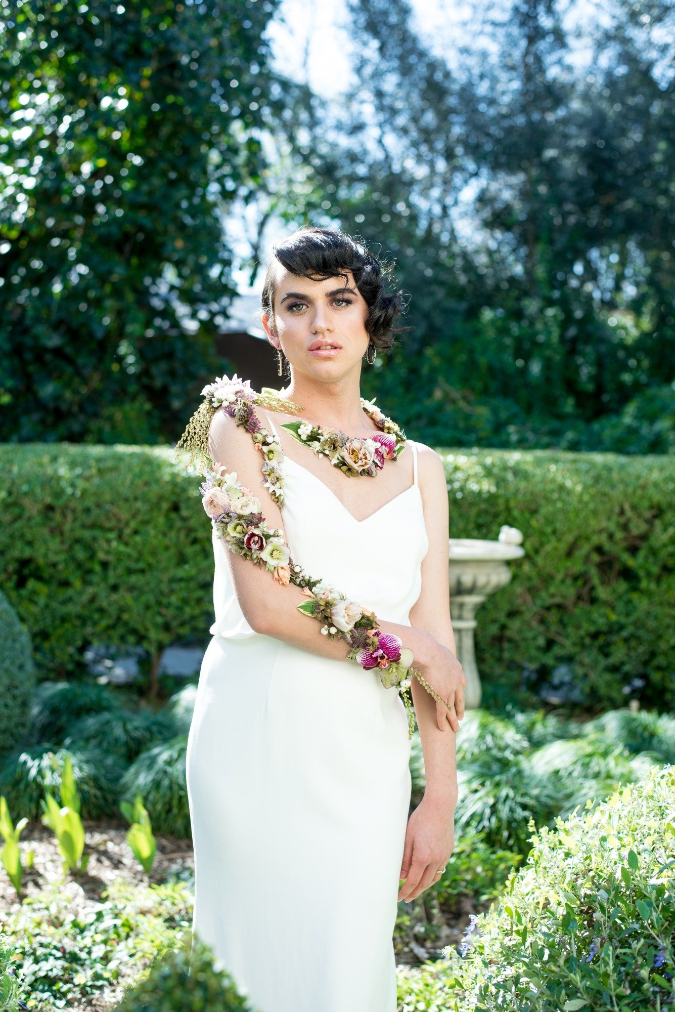 Greek goddess inspired bridal fashion