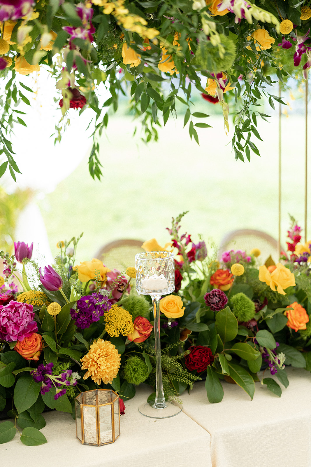 summer floral table runners