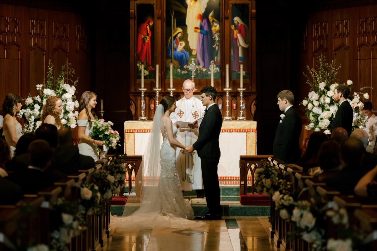 Cathedral wedding ceremony