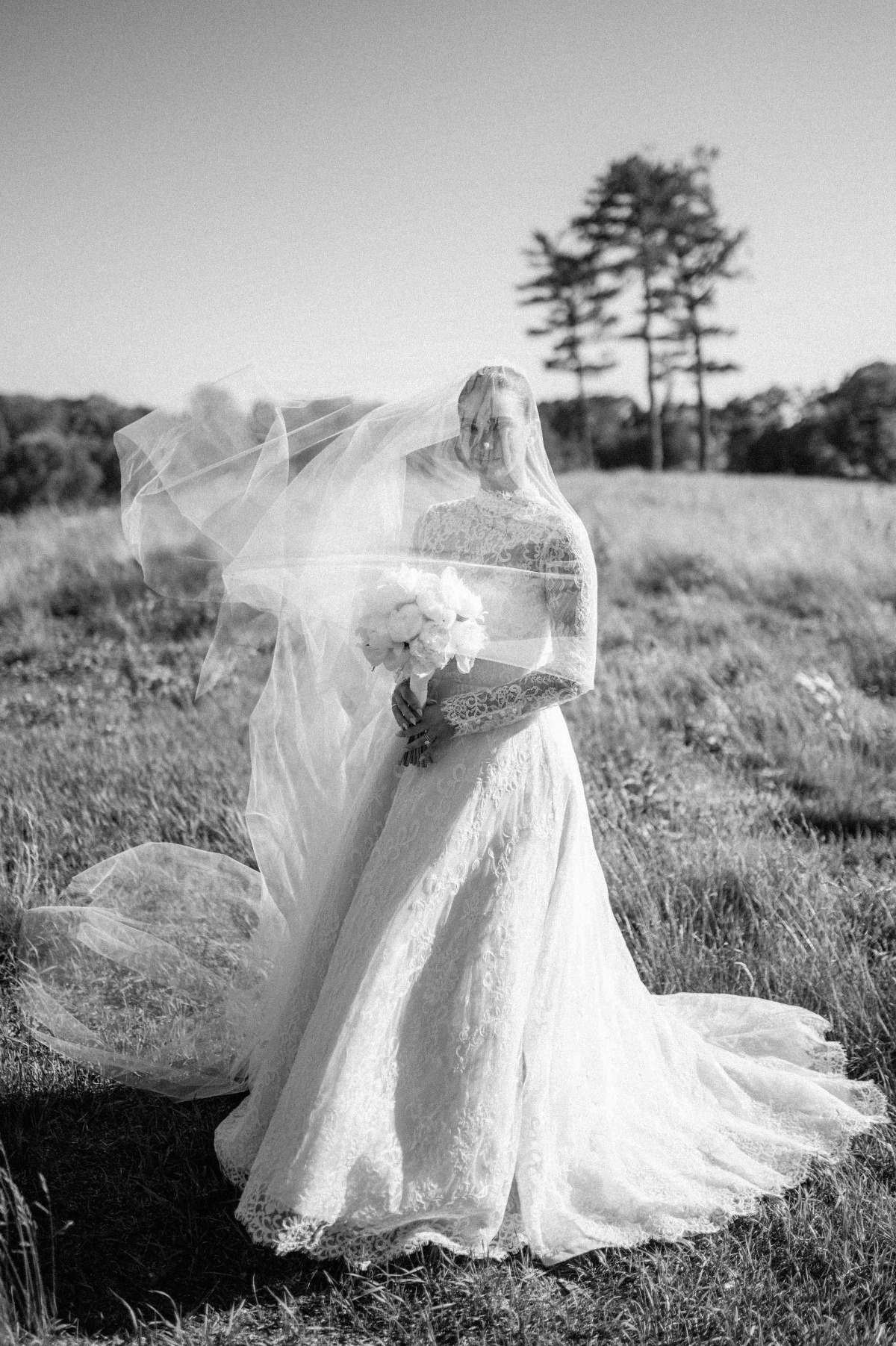 Ethereal lace wedding gown 