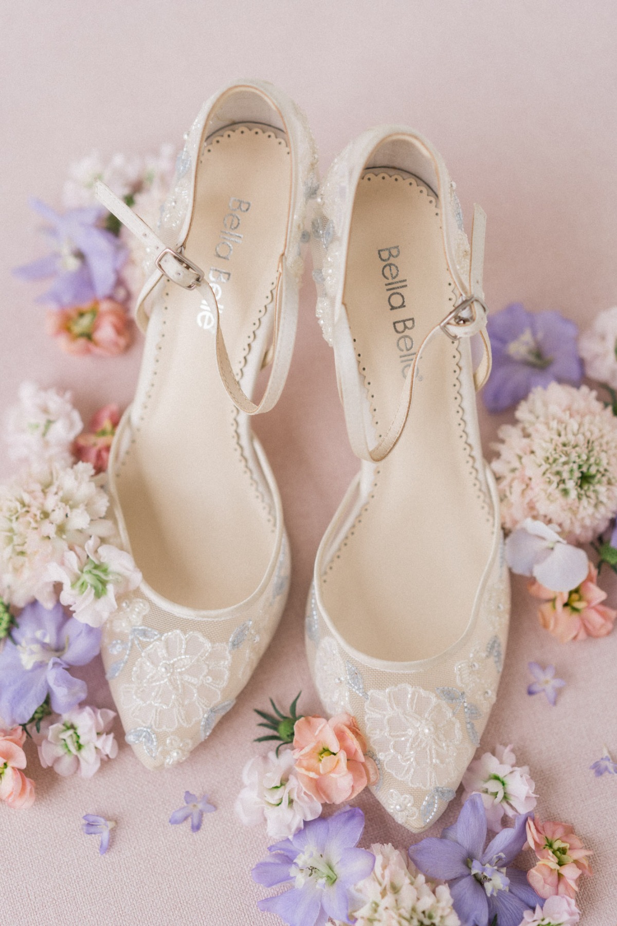 lace floral wedding heels 