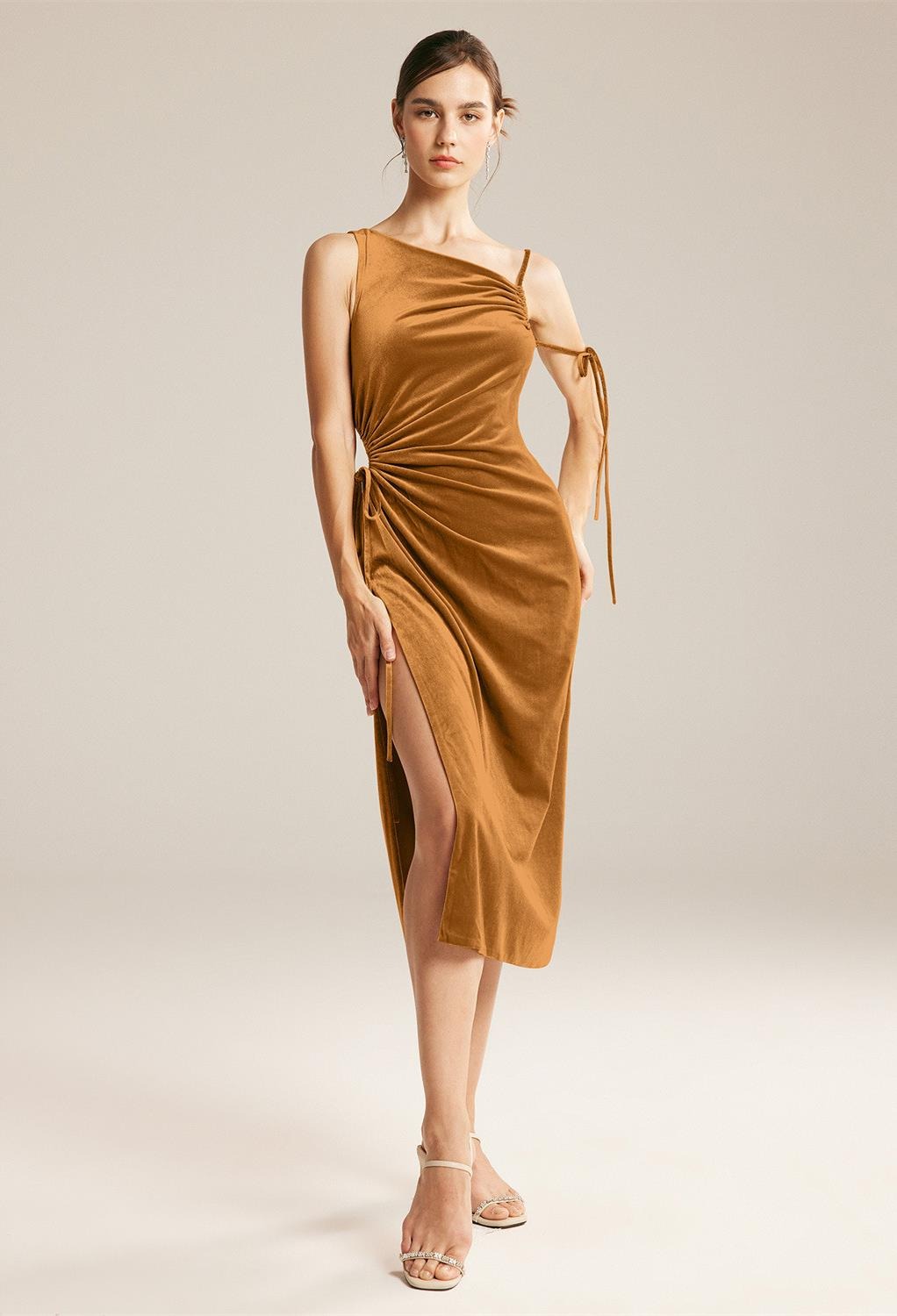 AW Ash Dress, Burnished Gold Short Bridesmaid Dresses, 89_99 _ AW Bridal