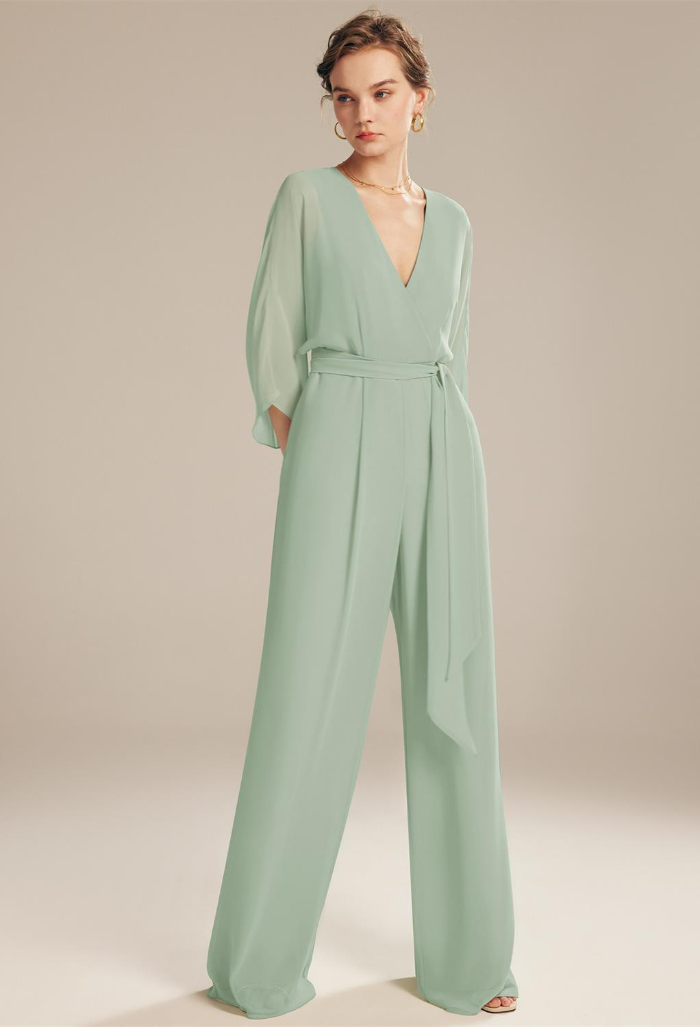 AW Flossie Jumpsuit, Sage Green Plus Size Dresses, 89_99 _ AW Bridal