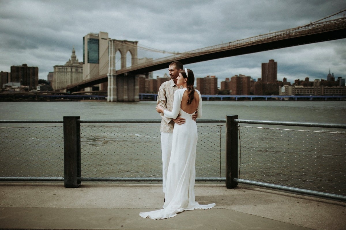 Brooklyn Bridge wedding photos 