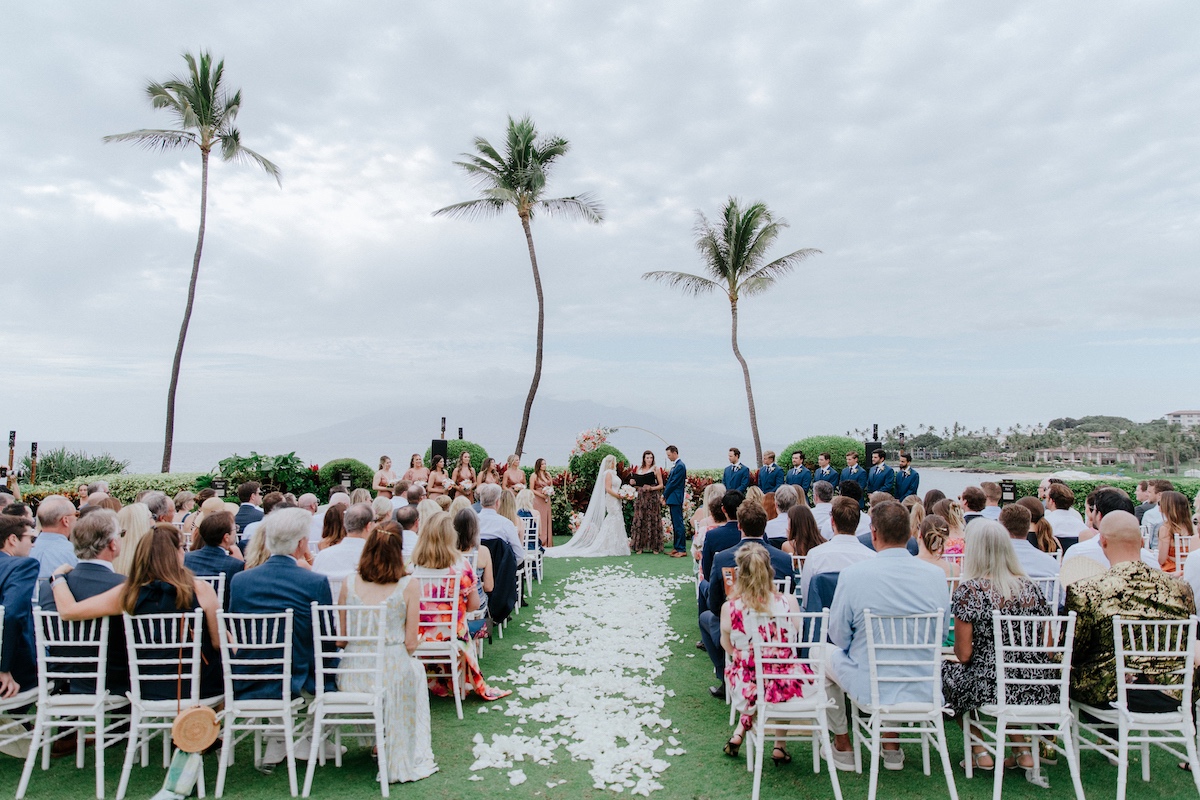 Maui Four Seasons wedding ceremony