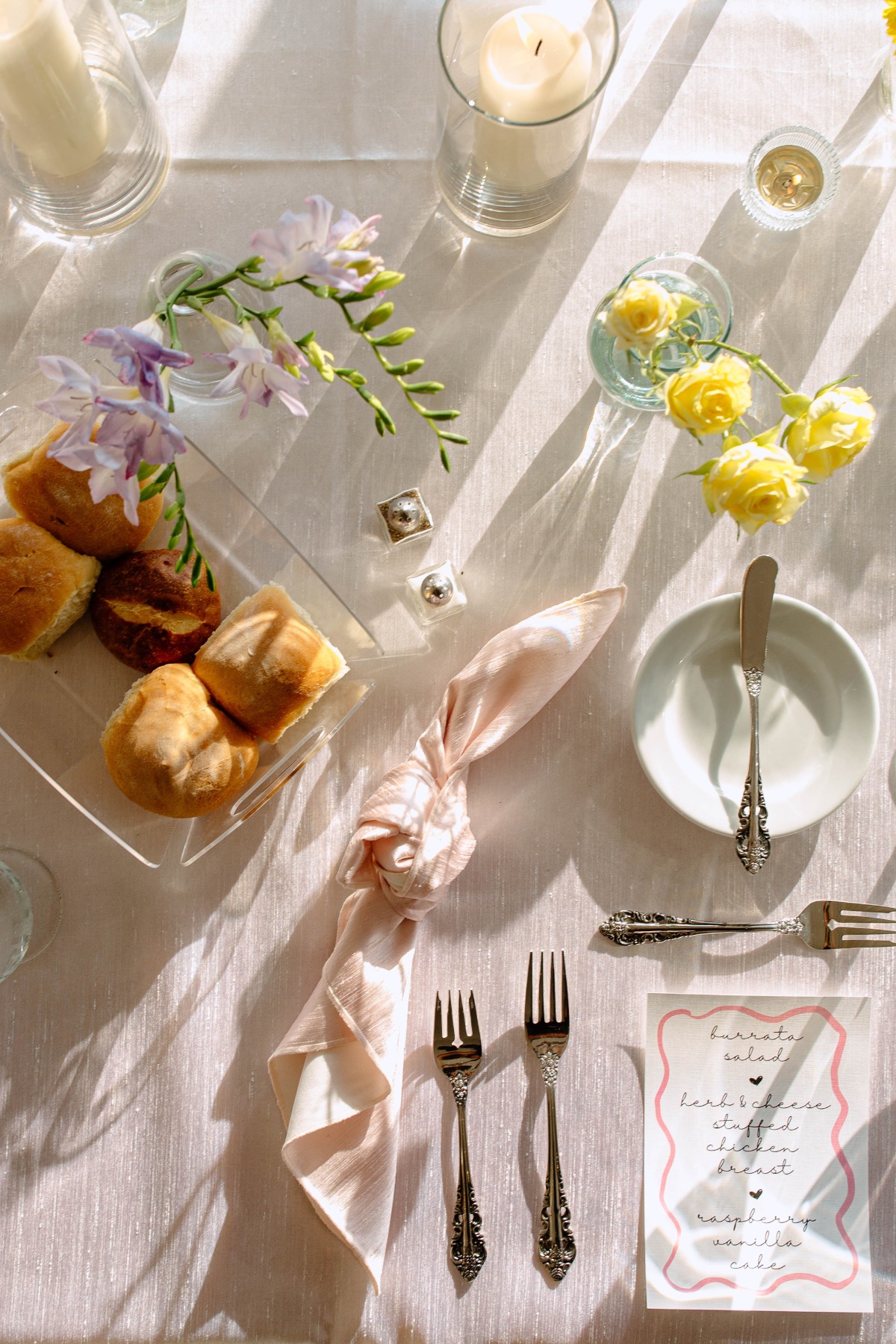 spring table linens