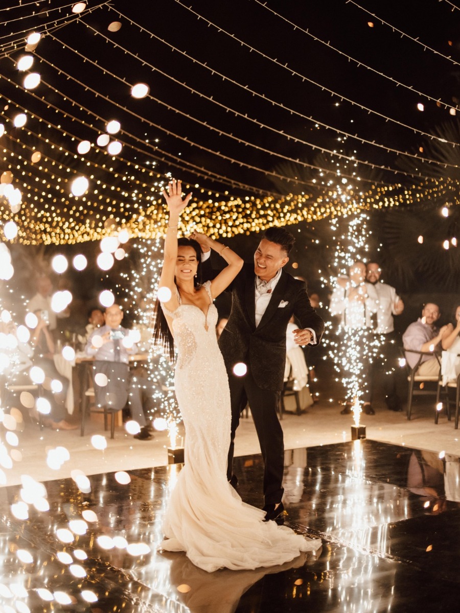 Sparks literally flew at this Nobu Los Cabos destination wedding