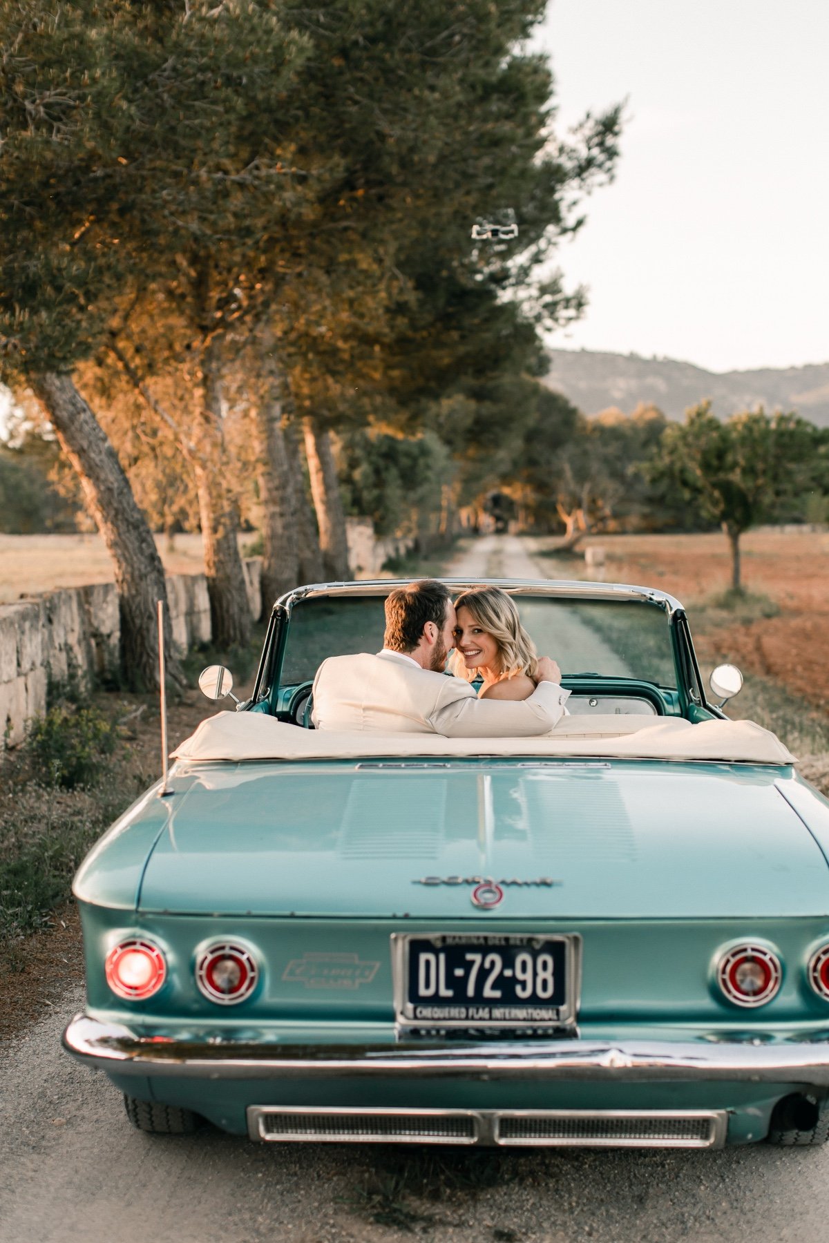 classic wedding getaway car rental