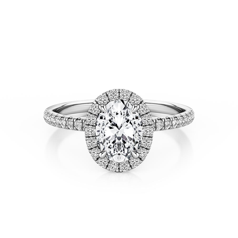 oval solitaire engagement ring by Piper Jewels