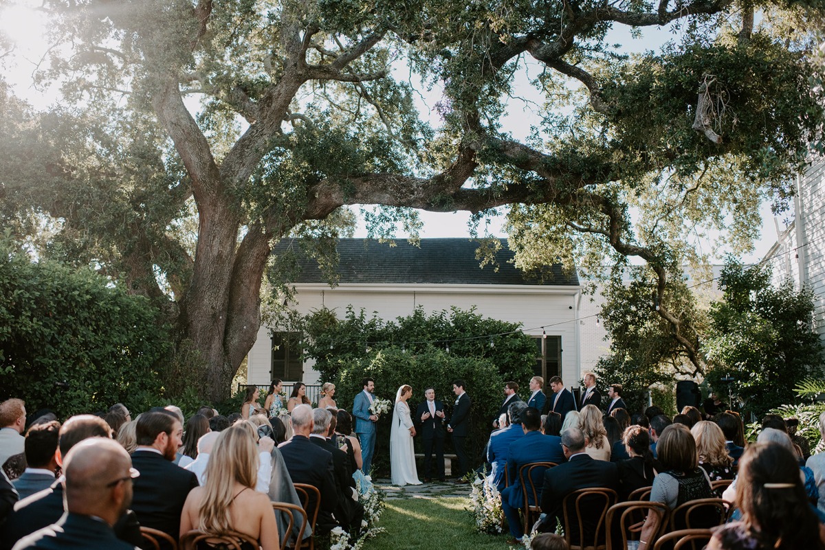 backyard wedding ceremony setups