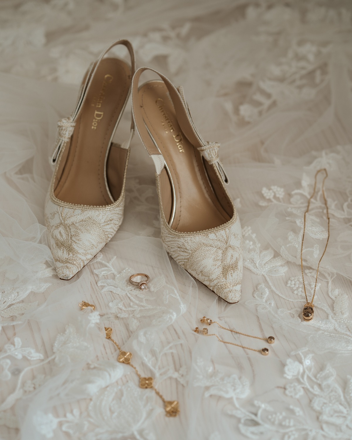 floral-inspired wedding shoes