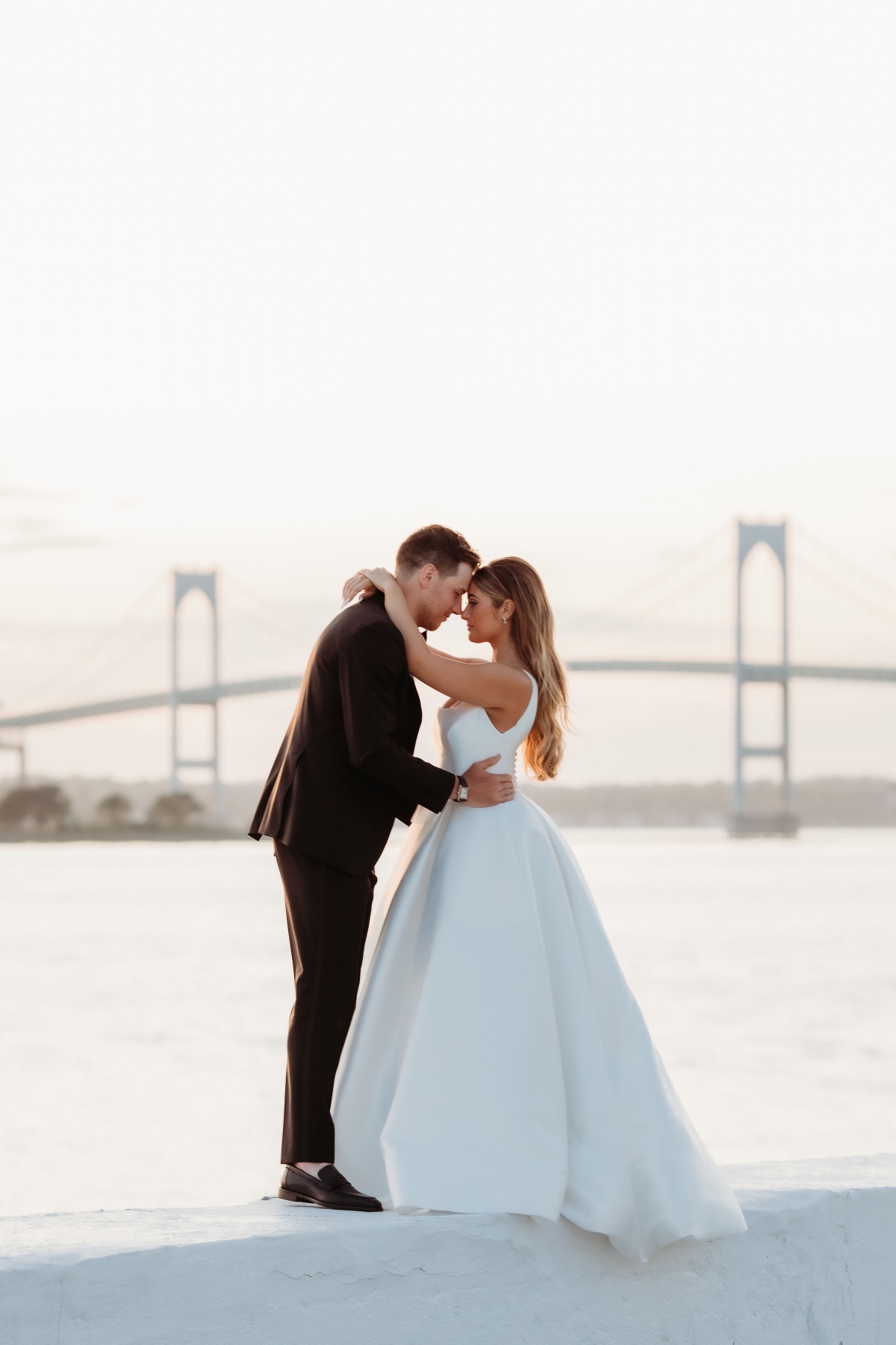 wedding portraits with bridges