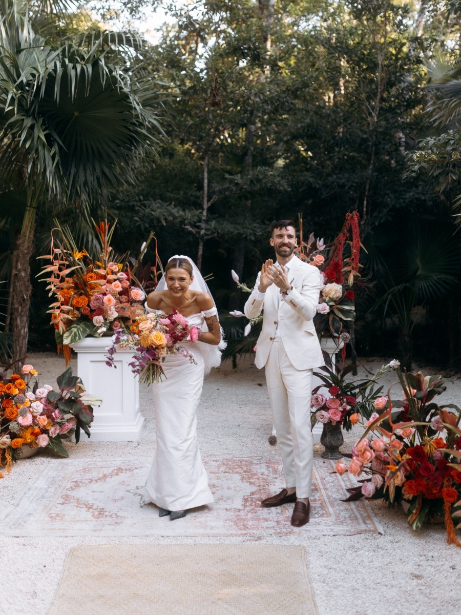 Studio 54 meets Jumanji in this eclectic jungle wedding!