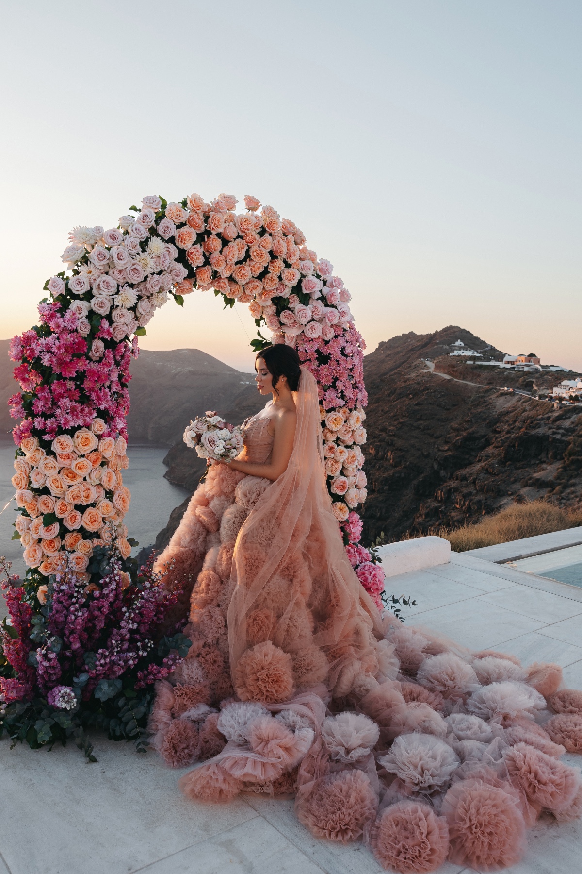 Couture floral wedding gown 
