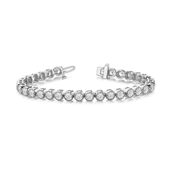 circle diamond tennis bracelet from With Clarity