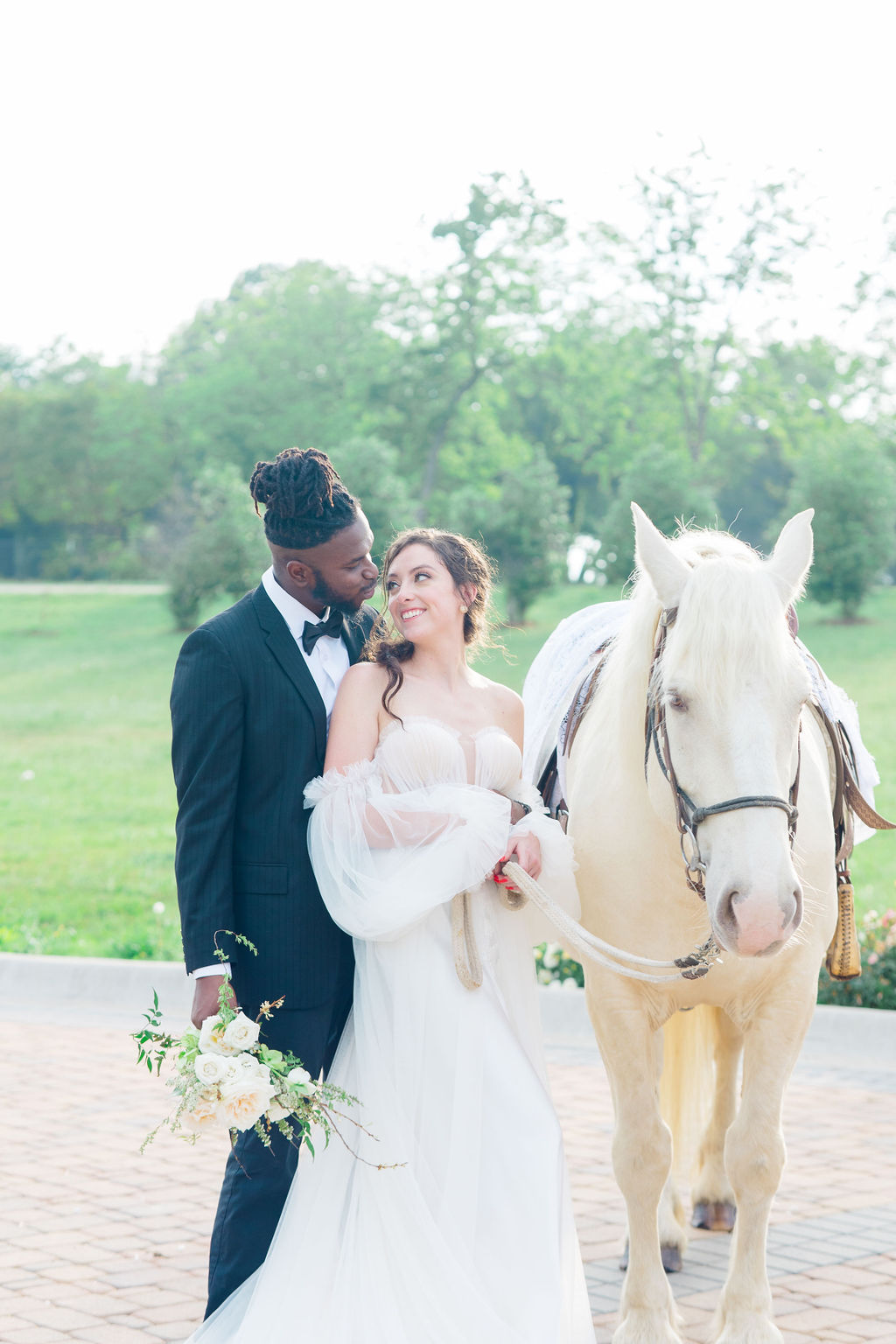 Equestrian wedding portraits 