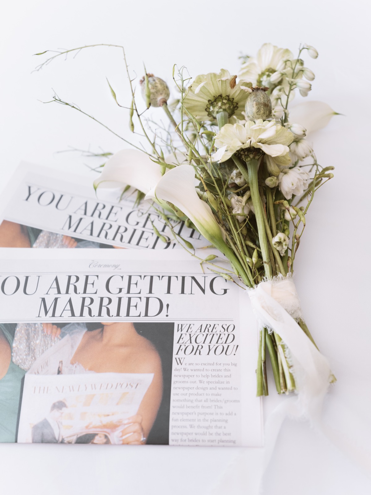 customized wedding newspaper