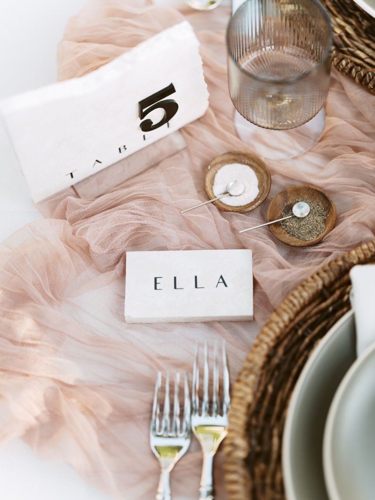 block letter placecards