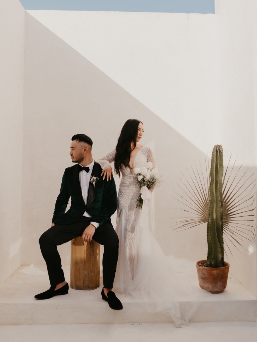 A classically elegant Tulum elopement in a modern villa