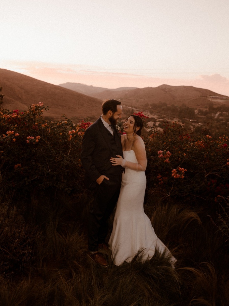Jewel tones and California charm radiate in this orchard wedding