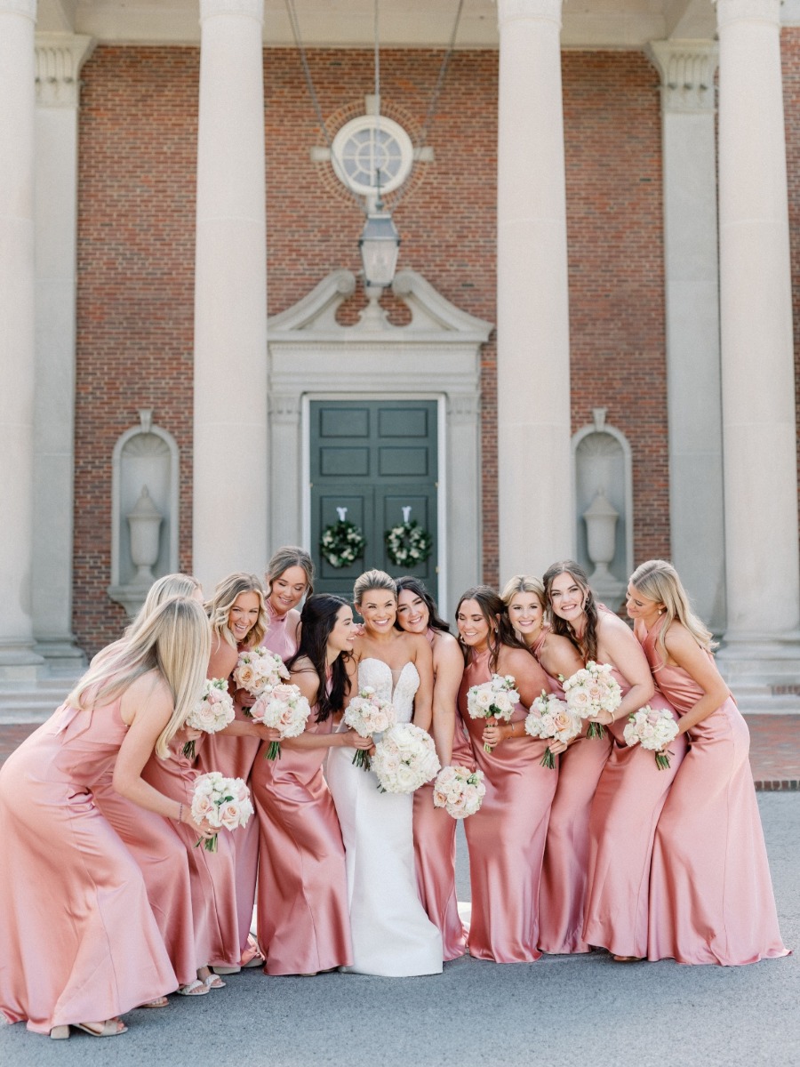 Classic wedding goes pretty in pink for these Nashville sweethearts
