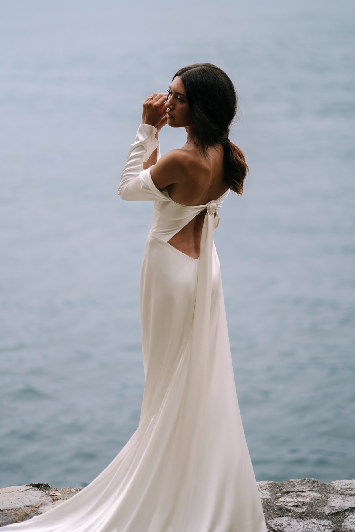 long sleeve minimalist gown from Grace Loves Lace