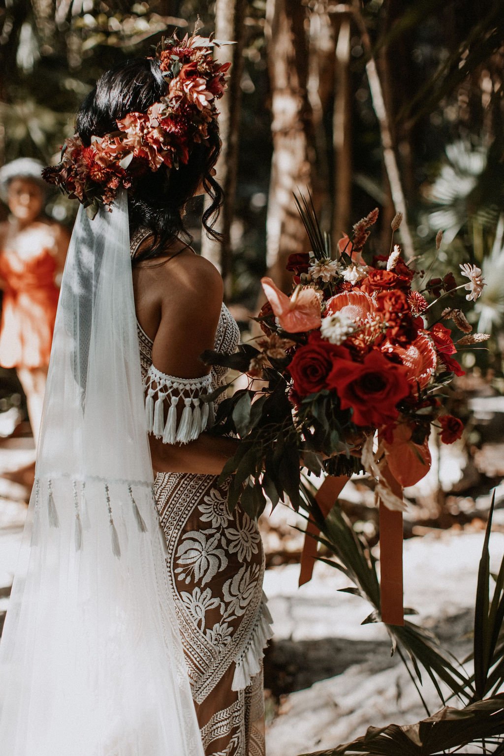 tropical wedding boouquet