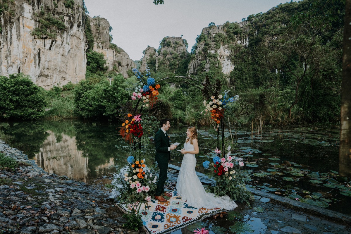Ninh Binh wedding ceremony