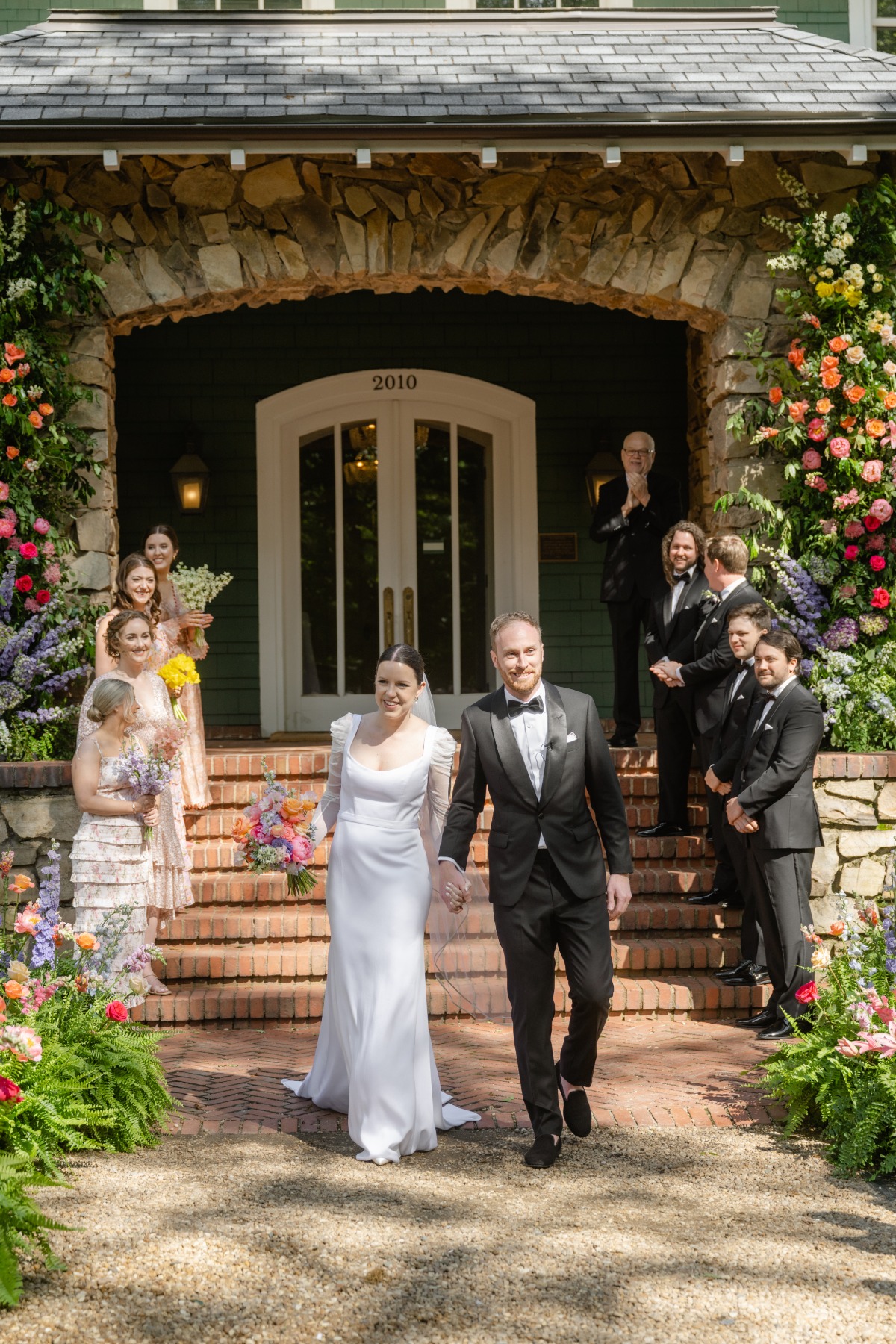 Colorful wedding ceremony in North Carolina 