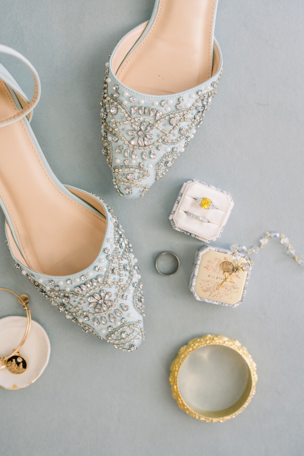 crystal encrusted wedding shoes