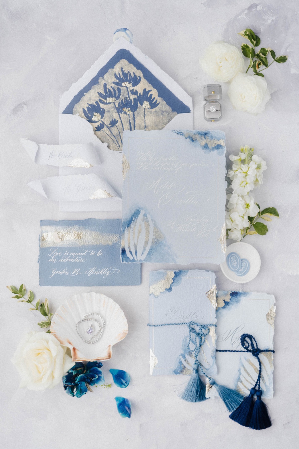 Tiffany blue wedding invitations