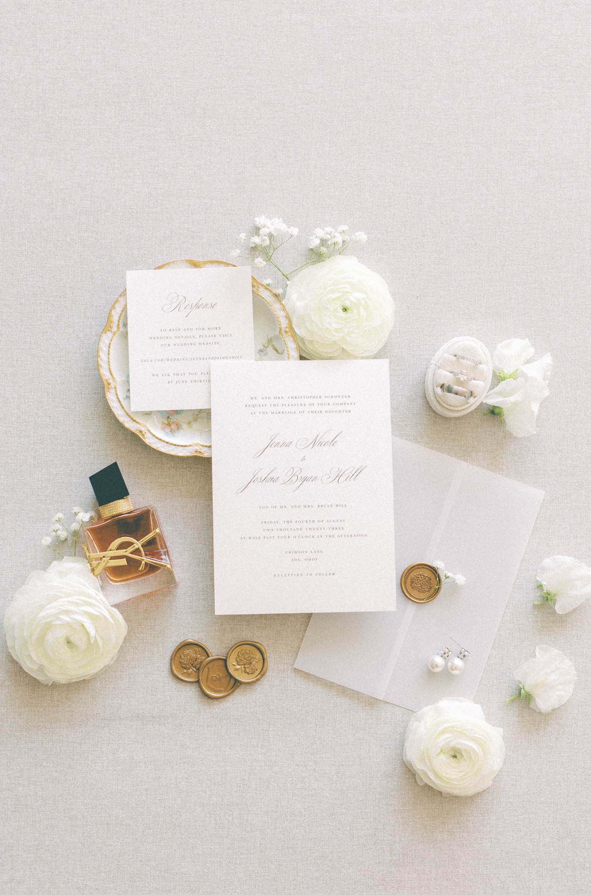 black-tie wedding invitations