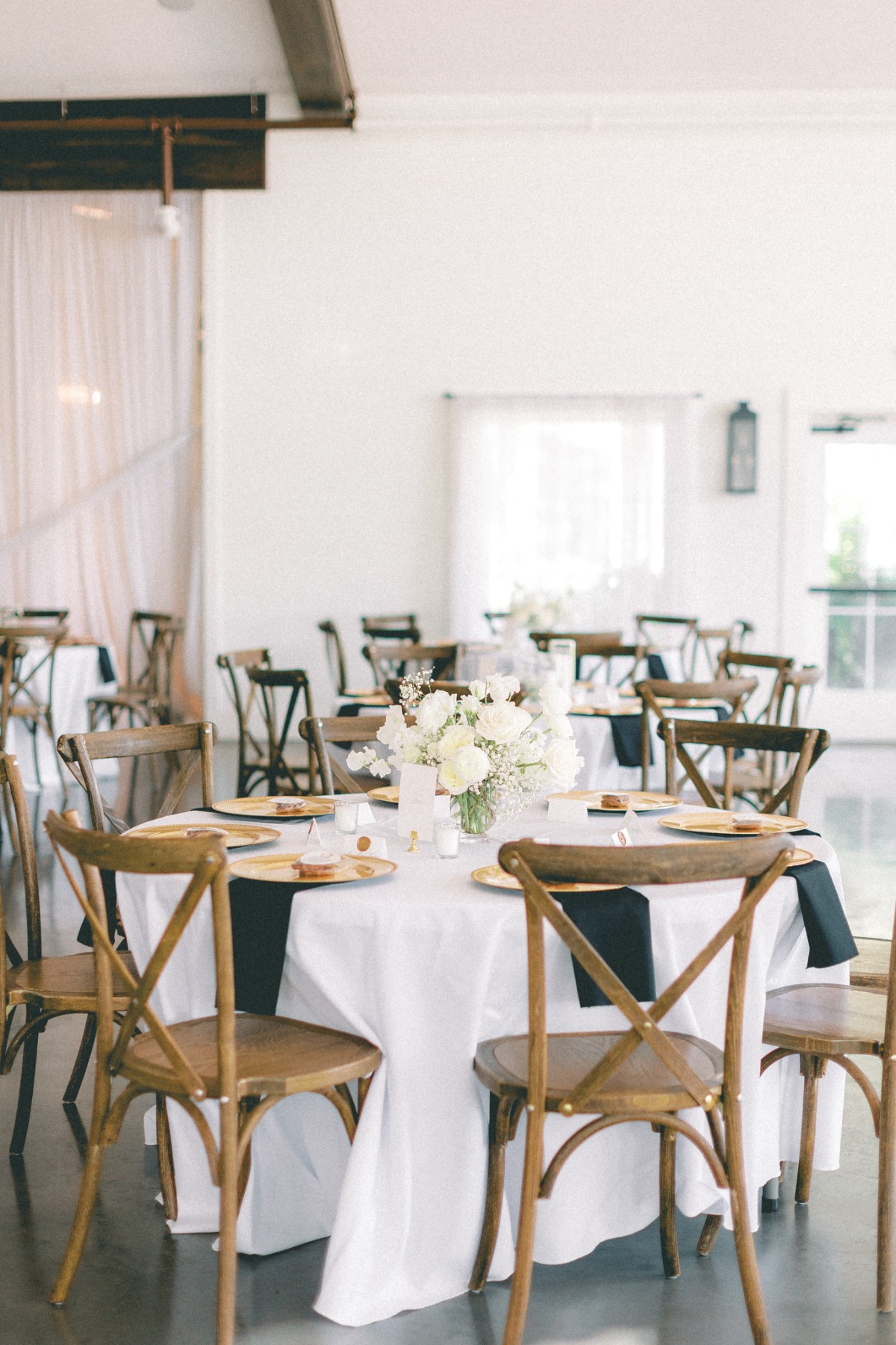 rustic wood reception chairs