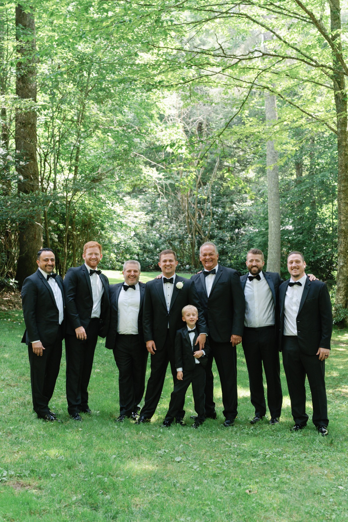 black tie groomsmen looks