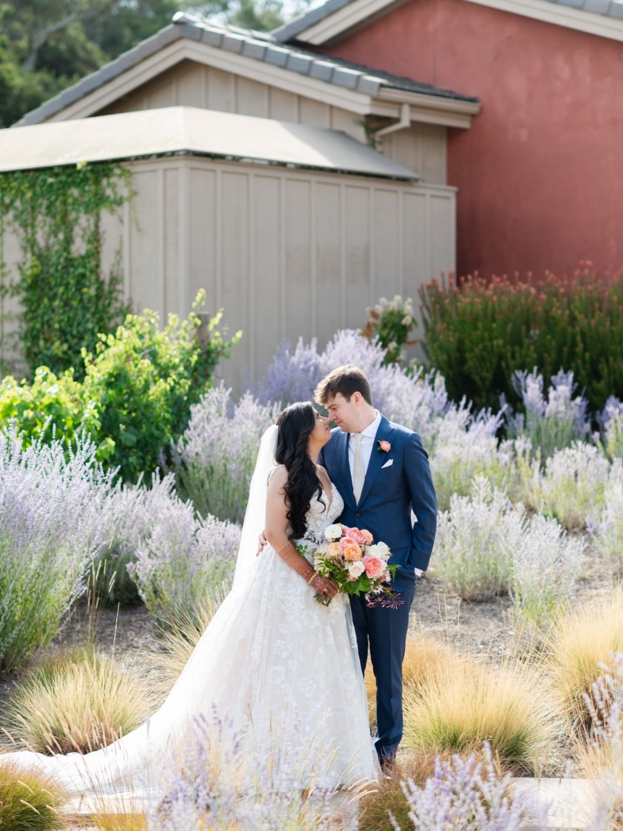 Two cultures collided in this spectacularly colorful CA wedding
