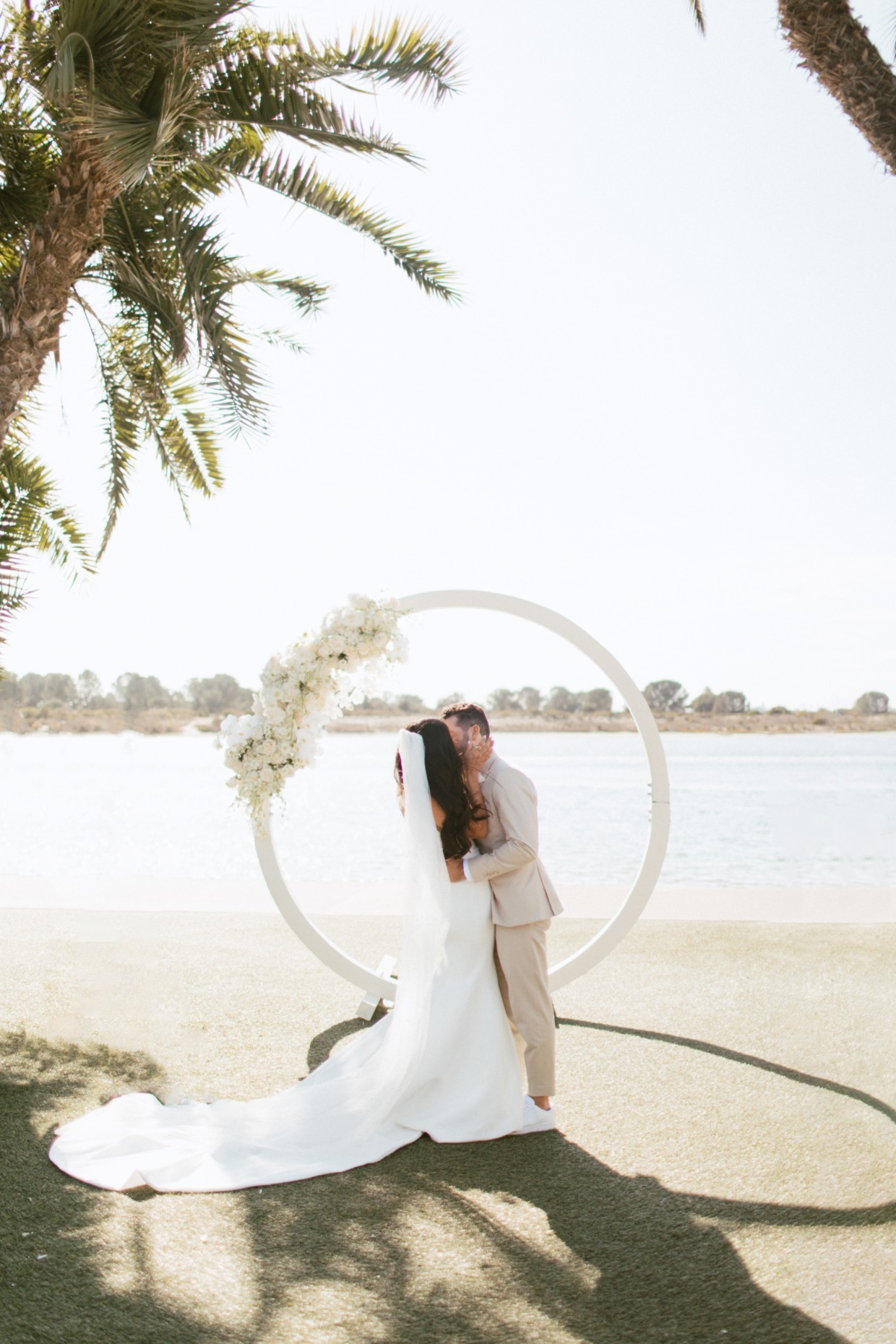 affordable California beach wedding at Mission Bay