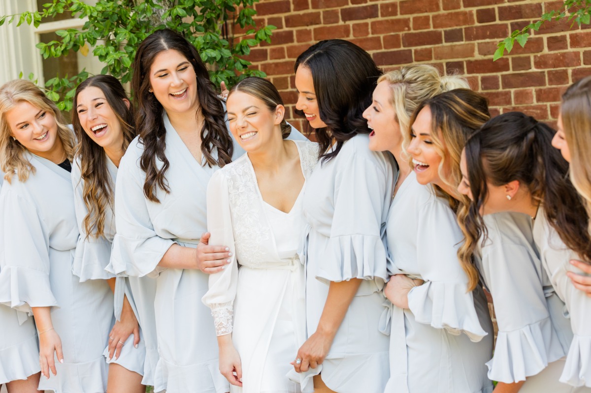 bridesmaid robe ideas for getting ready