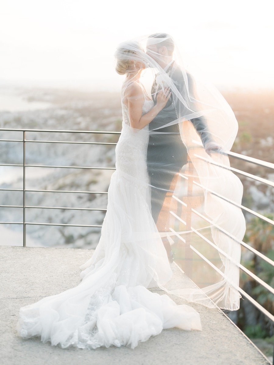 Sun-kissed destination wedding in Cabo at golden hour
