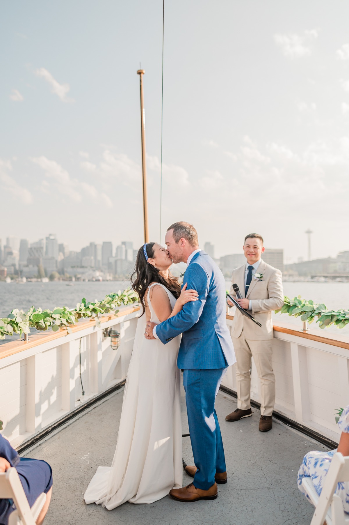 First kiss on boat 