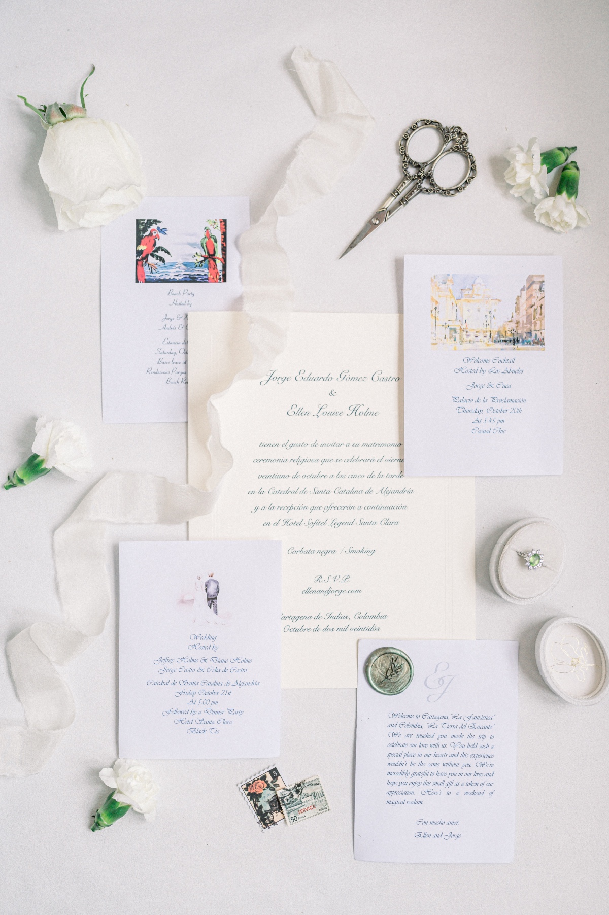 custom destination wedding invitations