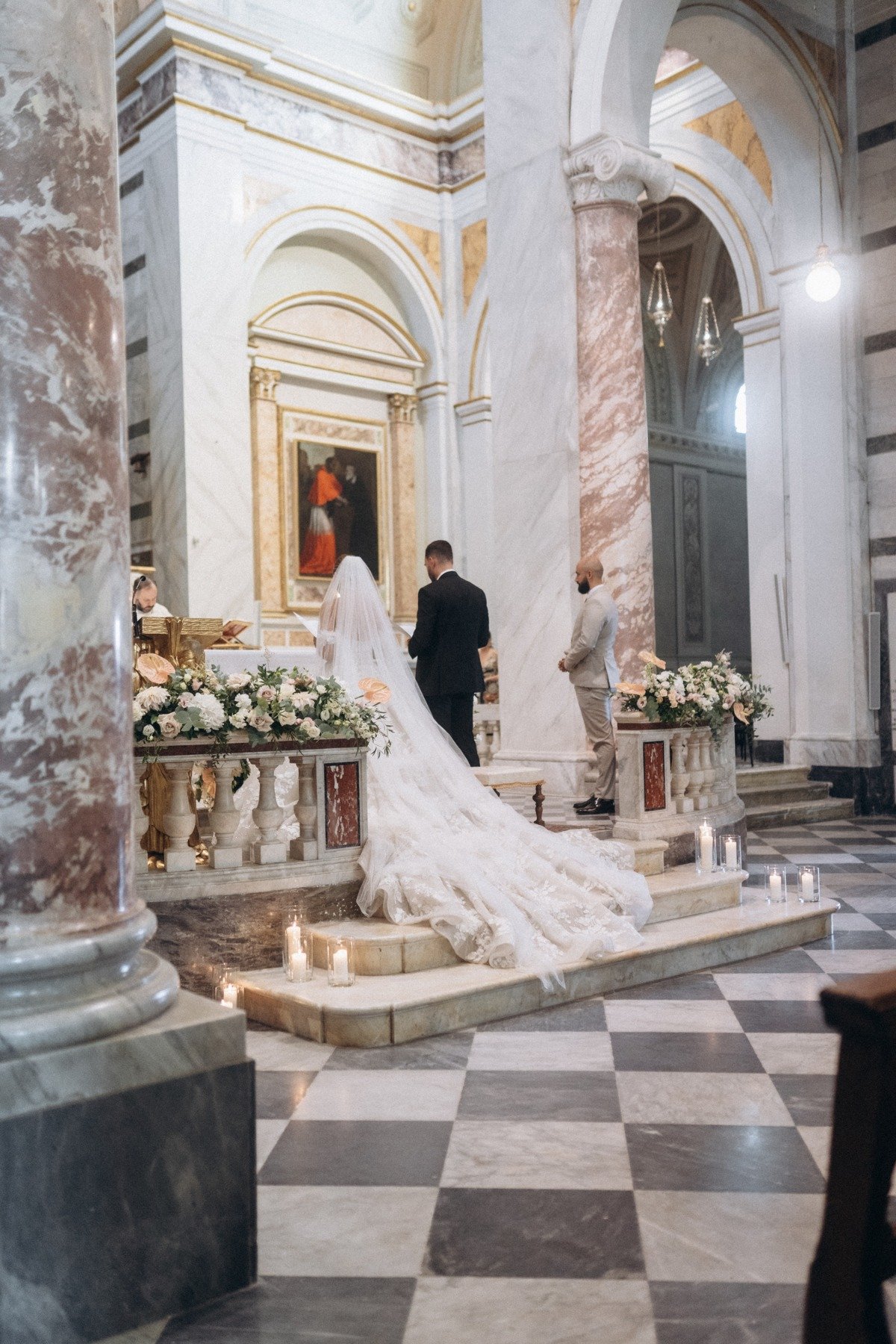 traditional cathedral wedding