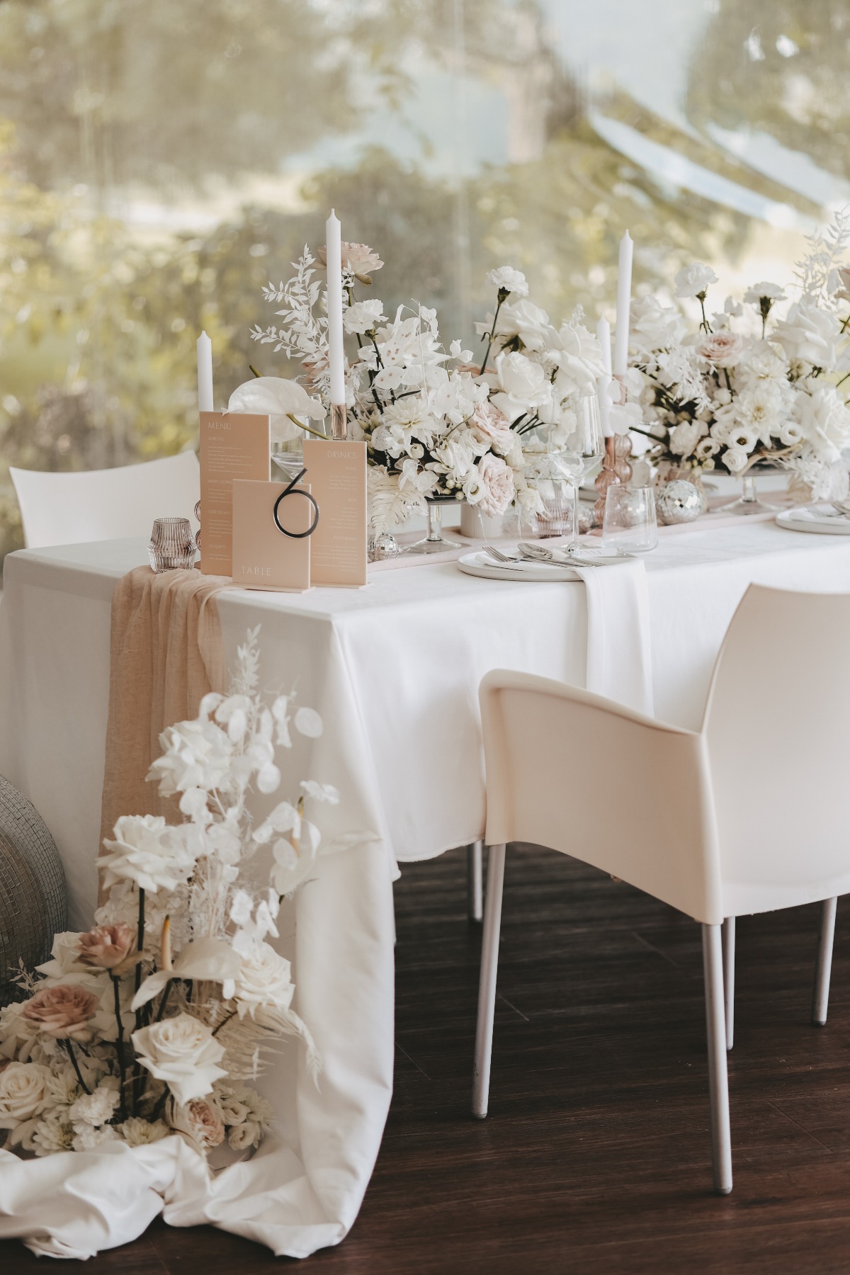 styling extra long tablecloths