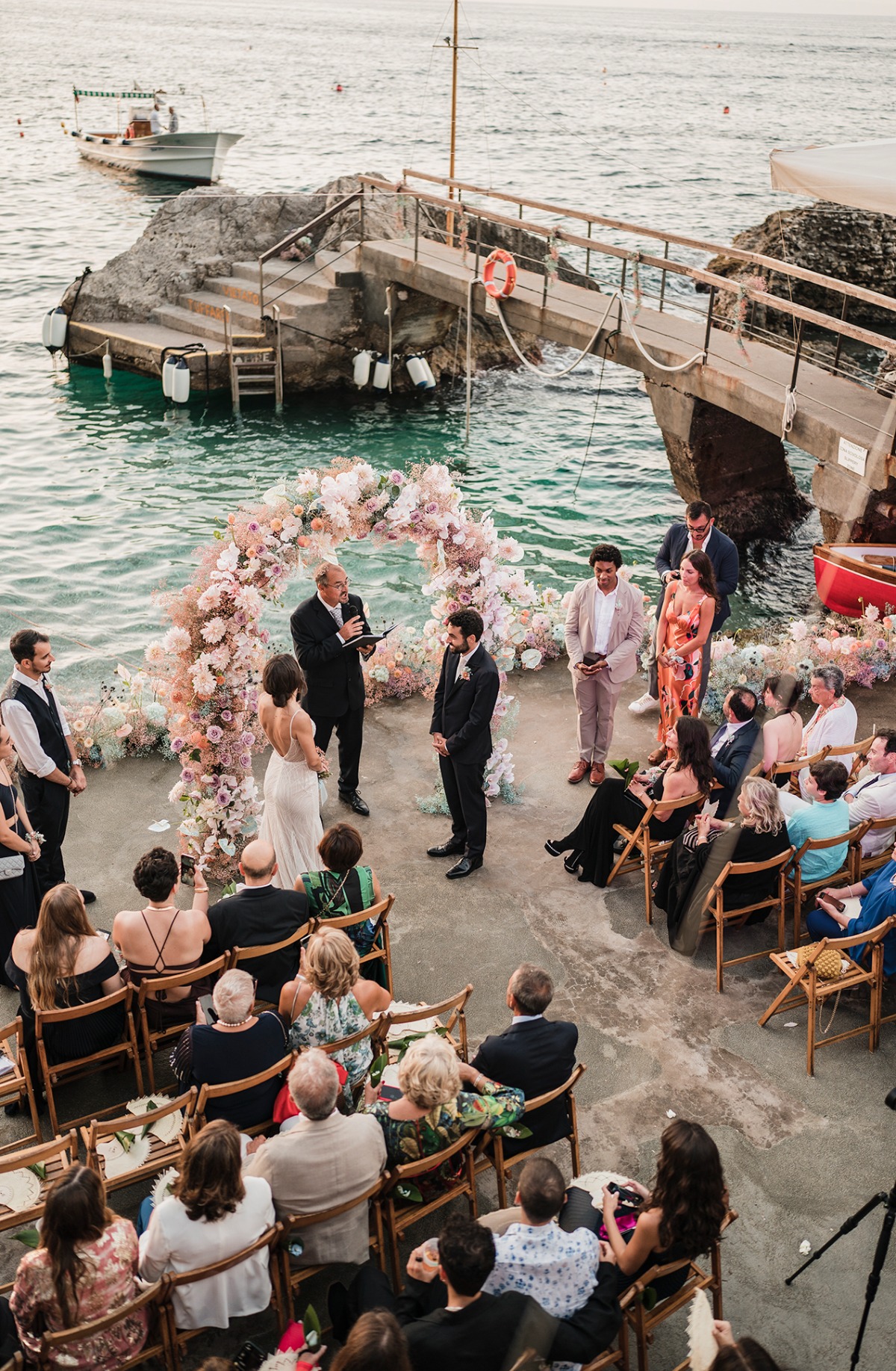 marina wedding ceremony