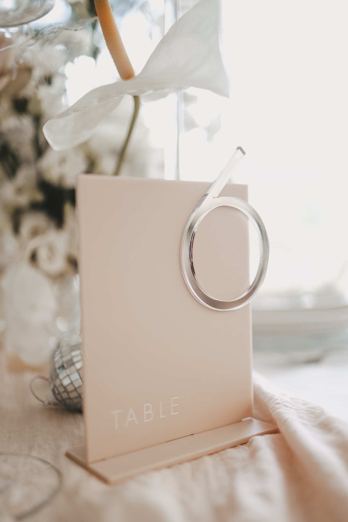 contemporary table number