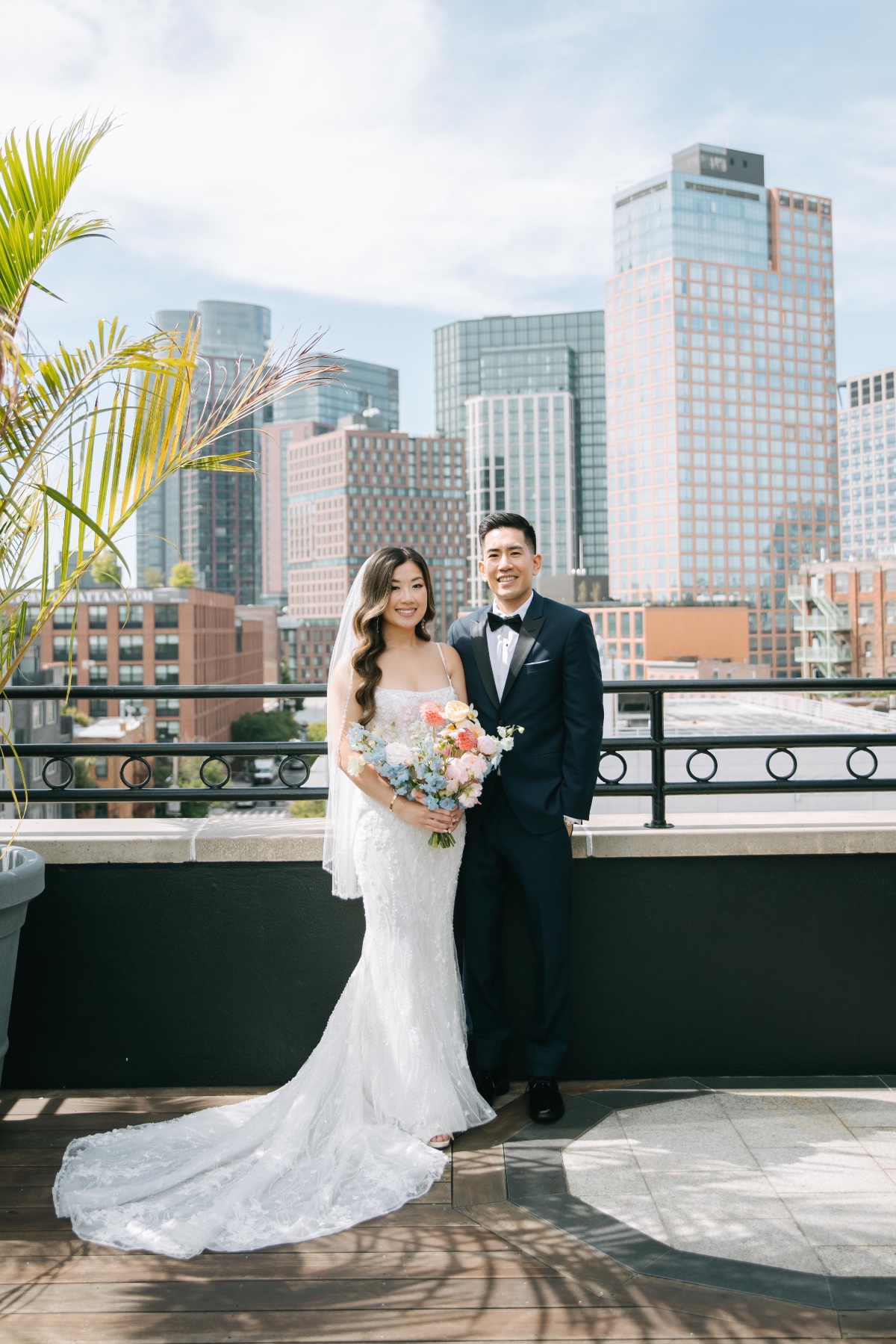 New York wedding at rooftop venue 